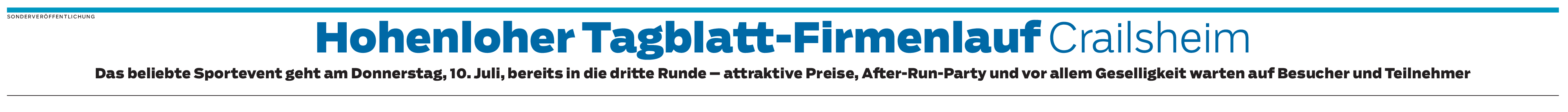 Hohenloher Tagblatt-Firmenlauf Crailsheim