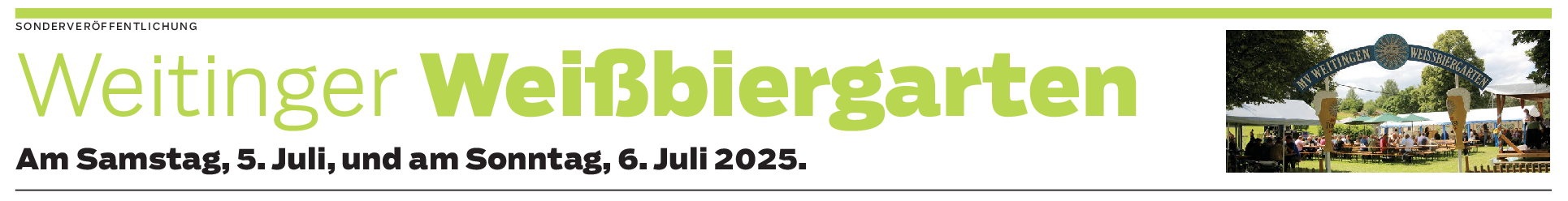 Der Weitinger Weißbiergarten ist ein Besuch wert