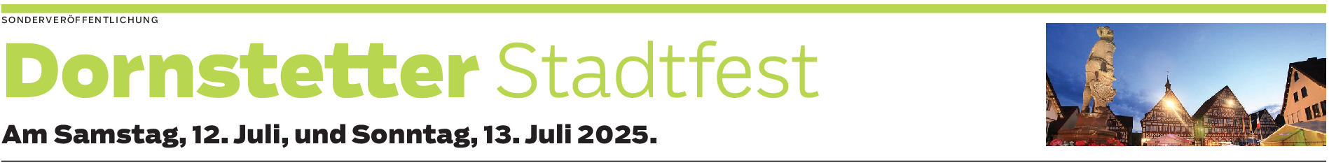 Stadtfest zum Jubiläum in Dornstetten