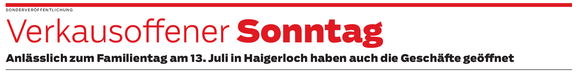 Verkaufsoffener Sonntag in Haigerloch