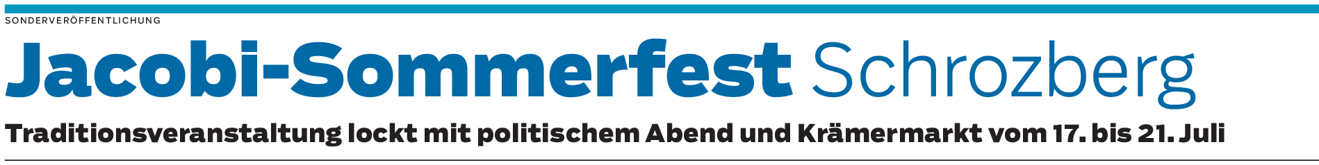 Altbewährtes beim Jacobi-Sommerfest in Schrozberg