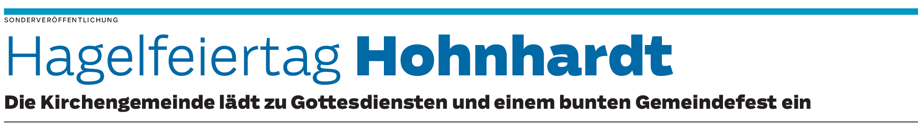 Hagelfeiertag in Hohnhardt
