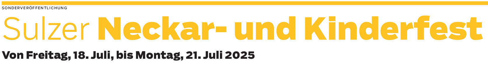 Sulzer Neckar- und Kinderfest in Wöhrd: Tolles Programm
