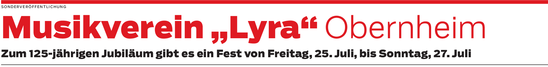 125-jähriges Jubiläum des Musikvereins Lyra in Obernheim
