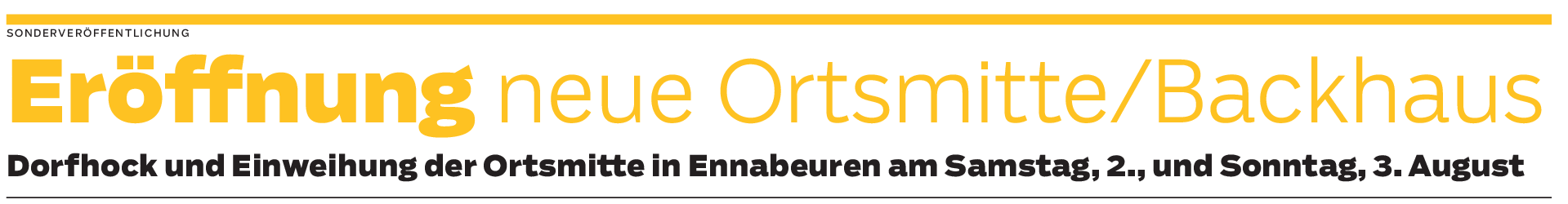 Dorfhock in Ennabeuren: Einweihung neuer Ortsmitte