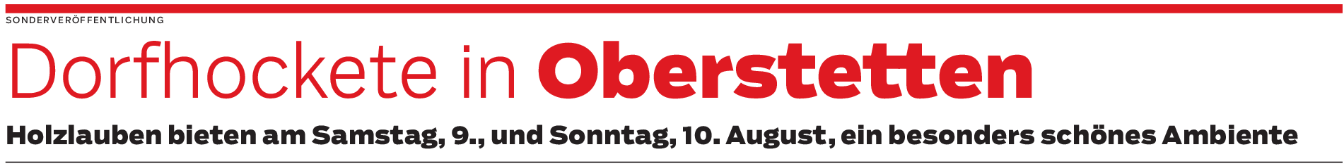 Dorfhockete in Oberstetten