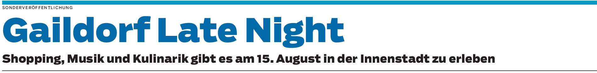 Einkaufen, Feiern und Entspannen bei der Gaildorf Late Night