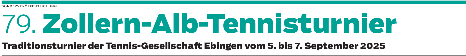 Zollern-Alb-Tennisturnier in Albstadt: Bewährtes und Neuerungen