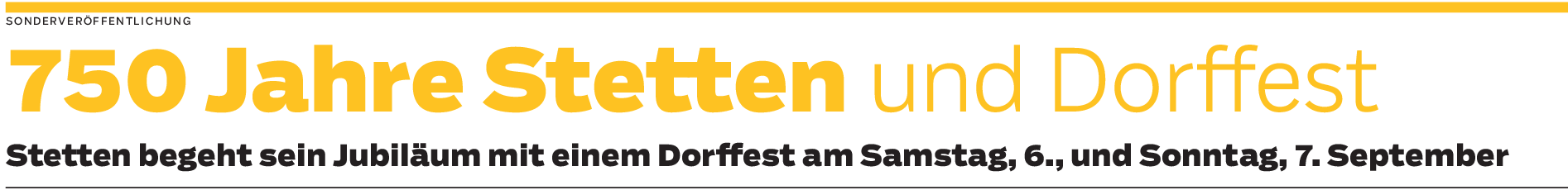Dorffest in Stetten: 750-Jahrfeier