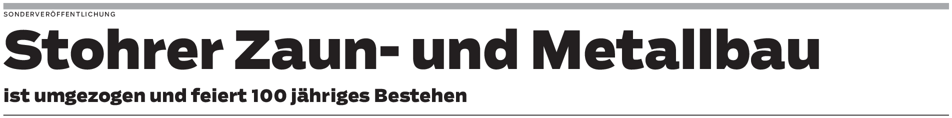 Stohrer Zaun- und Metallbau in Göppingen: Individuelle Lösungen und mehr als Zäune