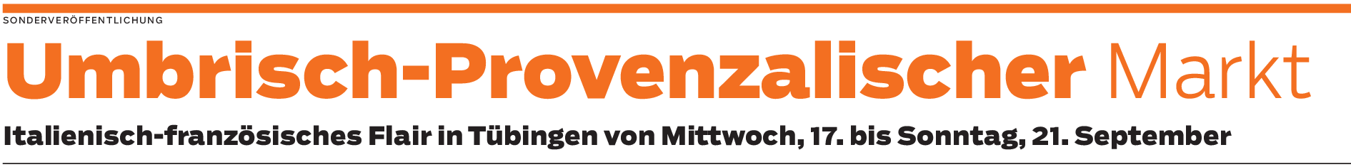 Umbrisch-Provenzalischer Markt in Tuebingen: Endlich ist wieder UPM