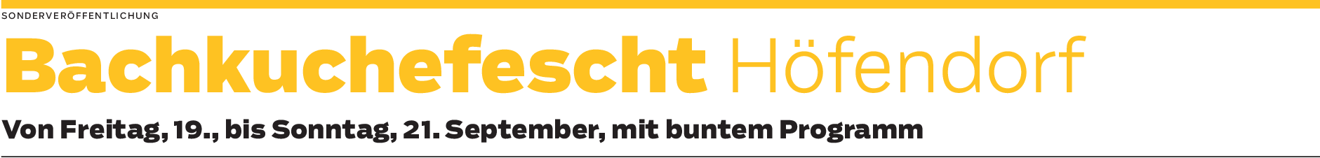 Drei Tage Feststimmung in Höfendorf