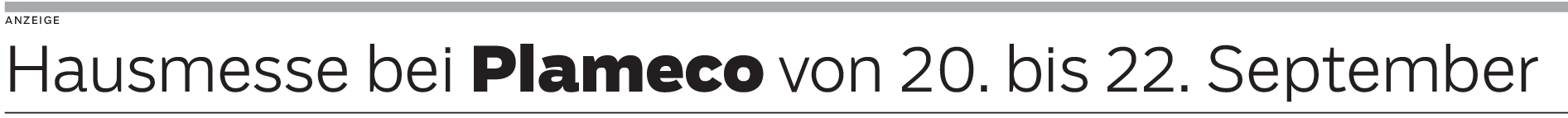 Hausmesse bei Plameco in Eggingen