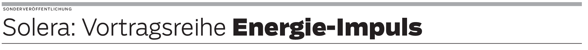 Solera: Vortragsreihe Energie-Impuls