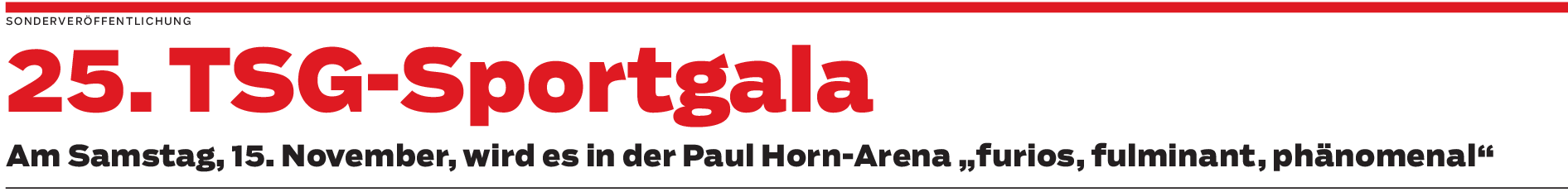TSG-Sportgala in Tübingen: 25 Jahre Begeisterung – die Geschichte der Sportgala