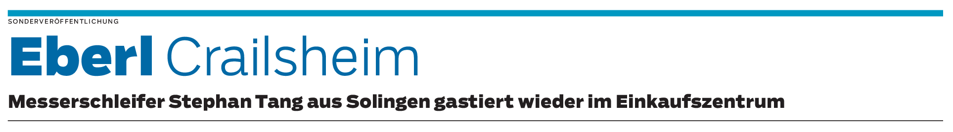 Stephan Tang in Crailsheim: Ein Fachmann am Schleifstein