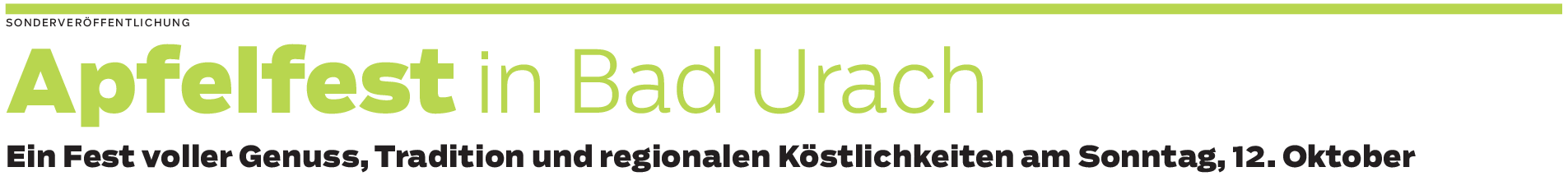 Herbstliche Vielfalt rund um den Apfel in Bad Urach