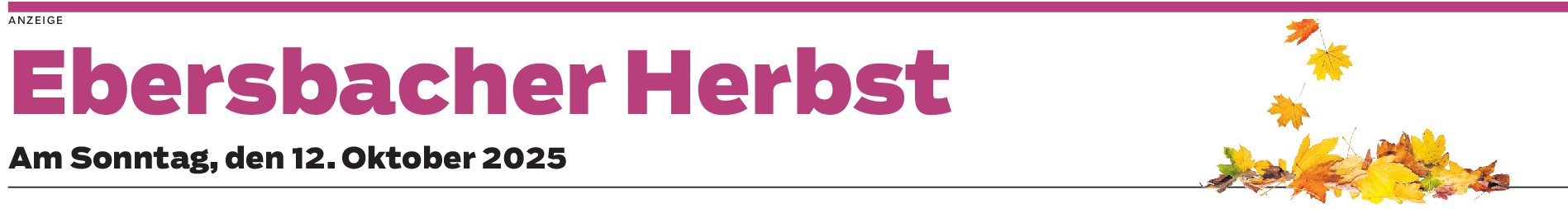 Beim Herbstfest in Ebersbach wird's bunt
