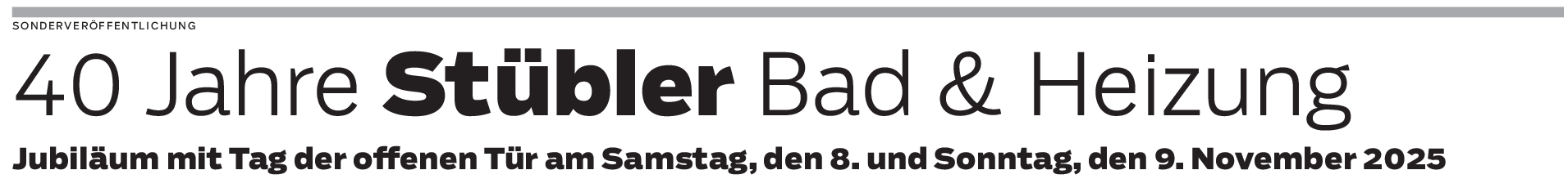 40 Jahren Firma Stübler Bad & Heizung in Eislingen