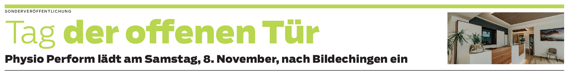 Tag der offenen Tür bei Physio Perform in Bildechingen