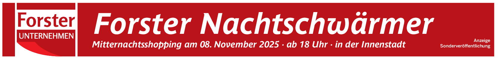 Forster Nachtschwärmer: Erlebniseinkauf in Forst