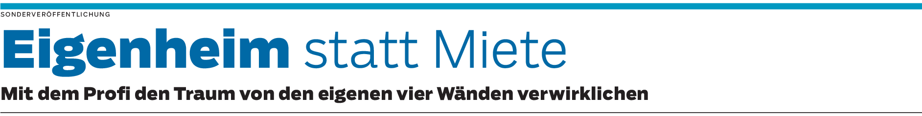 Die eigenen vier Wände