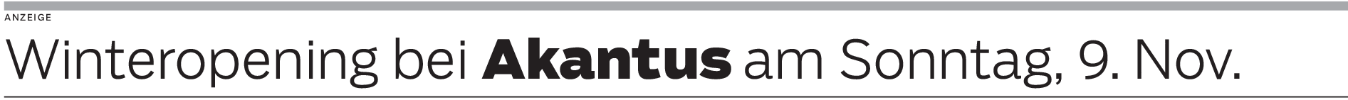 Winteropening bei Akantus in Emerkingen