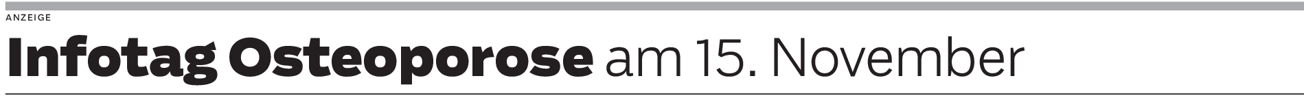 Infotag Osteoporose in Ulm: Gesunde Knochen