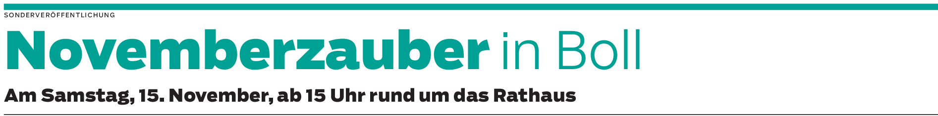 Novemberzauber in Boll