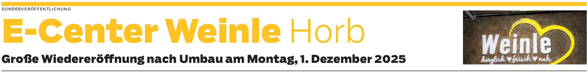 E-Center Weinle in Horb a.N. erstrahlt in neuem Glanz