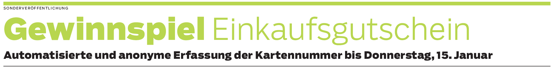 Münsinger Einkaufsguthaben: Die Zahlkarte mit der Gewinnchance