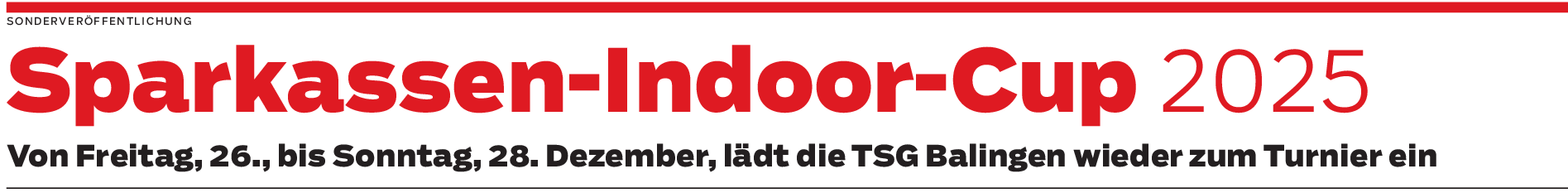 32 Teams kämpfen beim Sparkassen-Indoor-Cup in Balingen um den Wanderpokal