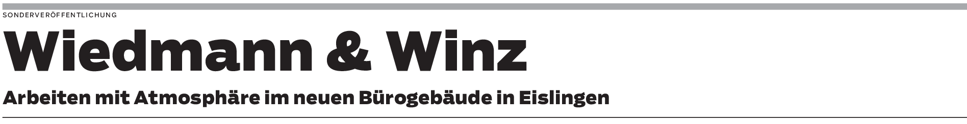 Neues Bürogebäude bei Wiedmann & Winz in Eislingen
