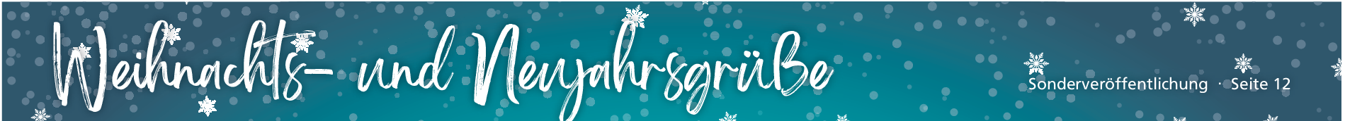 Neujahrskind, ein Leben lang.