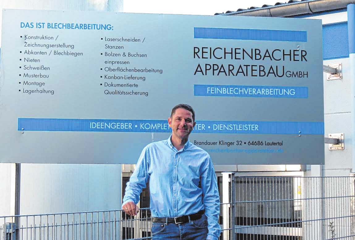 Stephan Bremstaller, Geschäftsführer von Reichenbacher Apparatebau. BILDER: REICHENBACHER APPARATEBAU