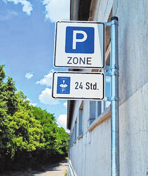 An der Melibokusstraße und auf dem Melibokusparkplatz dürfen Fahrzeuge nur noch 24 Stunden parken. BILD: STADT