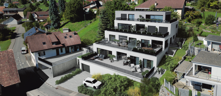 CHS immobilien: Baustart für hochwertige Terrassenwohnungen in Zetzwil