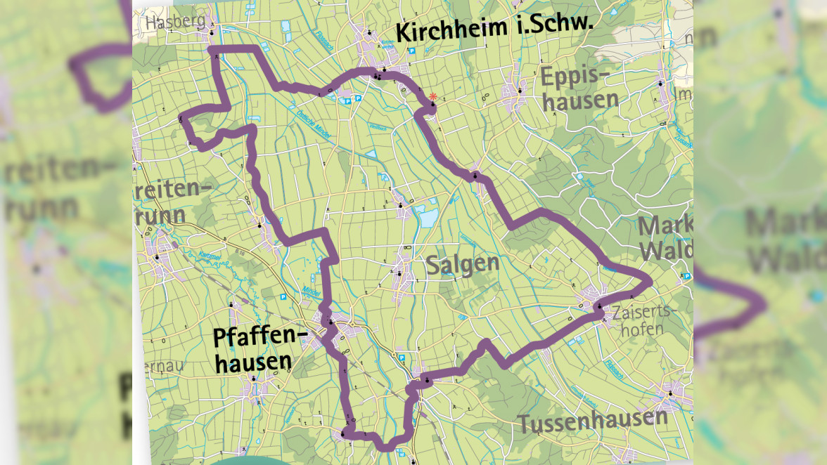 Kartennachweis: Landkreis Unterallgäu Tourenbeschreibungen: Landkreis Unterallgäu.