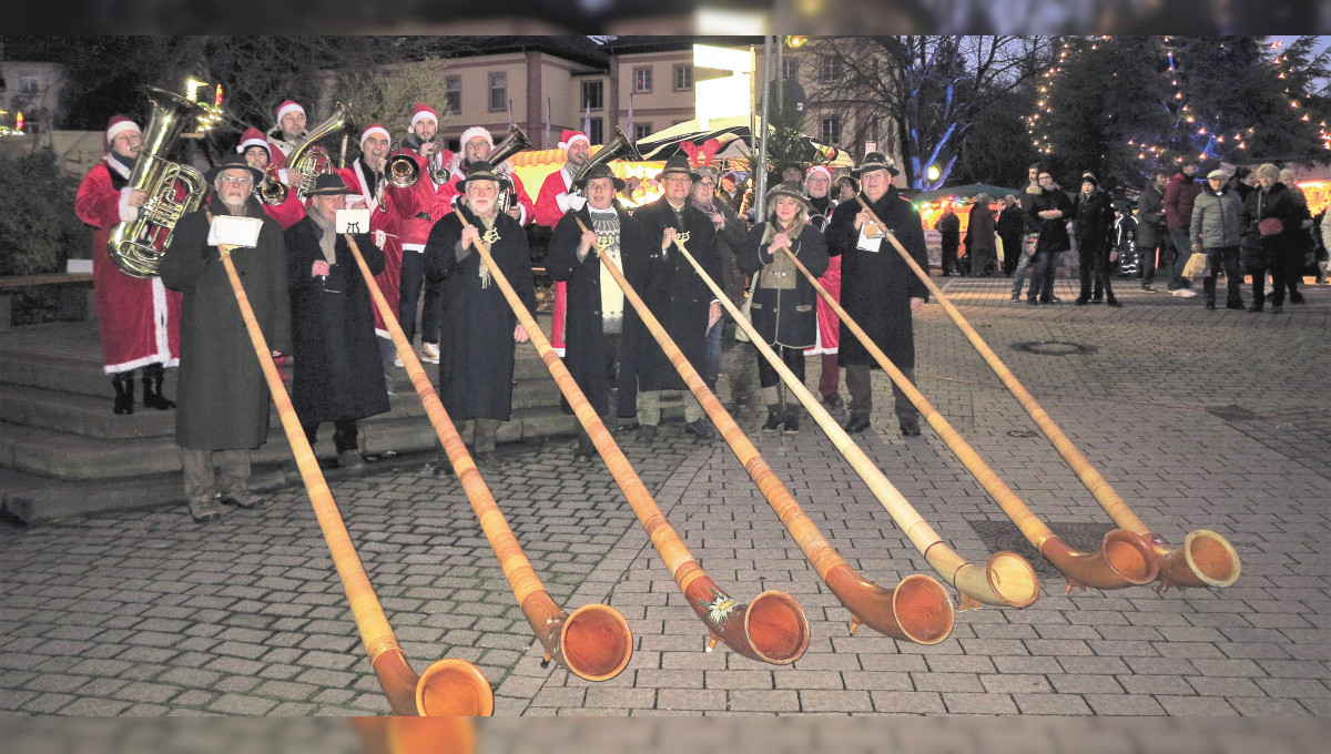 Bad Orbs historische Altstadt im Lichterglanz