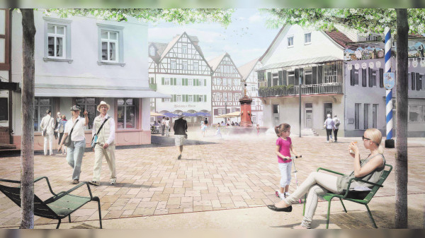 Brunnenfest in Bad Orb: Meilensteine - Marktplatz und Brunnenhaus sind fertig