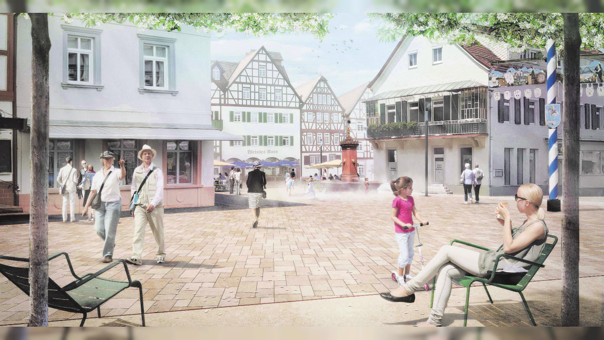 Brunnenfest in Bad Orb: Meilensteine - Marktplatz und Brunnenhaus sind fertig