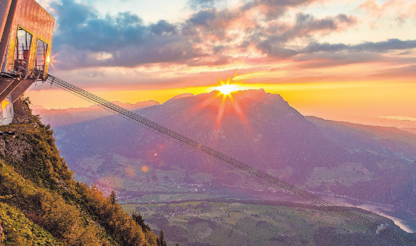 Magische Abende auf dem Stanserhorn mit der CabriO-Bahn