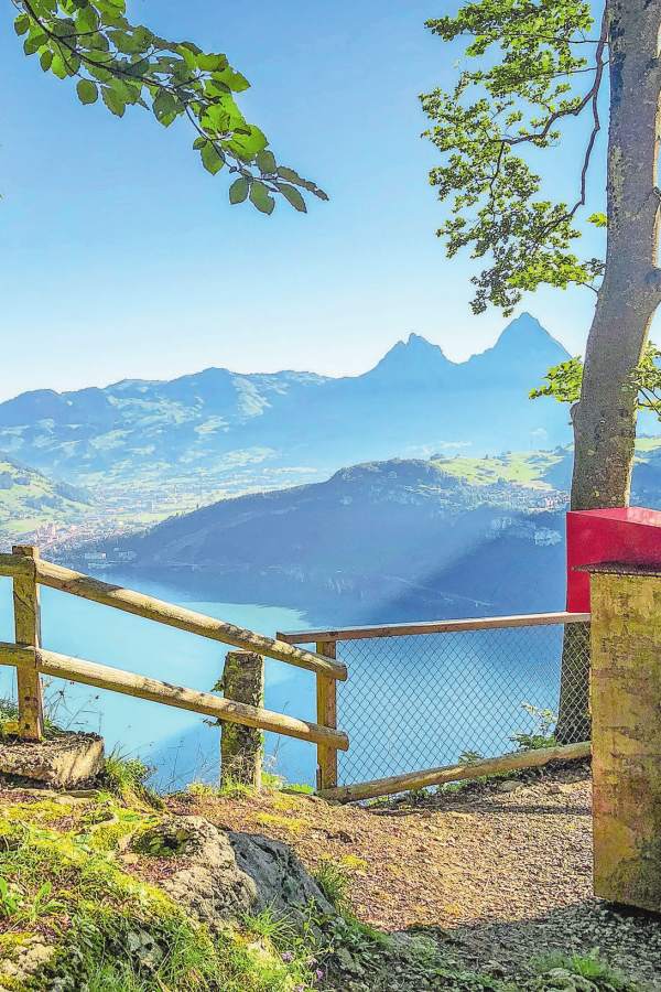 Seelisberg im Vierwaldstättersee: Der Ausblick ist ein Traum