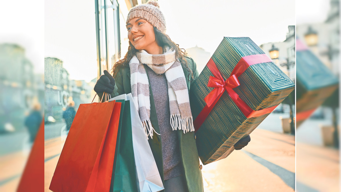 Den Weihnachtseinkauf genießen