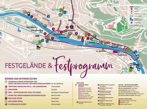 FESTGELÄNDE & FESTPROGRAMM ZUM RHEINLAND-PFALZ TAG 2023