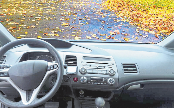Autofahren im Herbst - Die Gefahr im Blick
