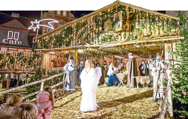 Die ,,Lebende Krippe" im Andernacher Weihnachtsdorf wird 30
