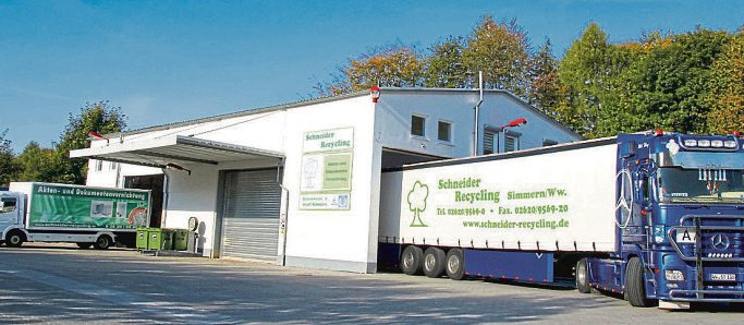 Schneider Recycling GmbH in Simmern: Sensible Daten werden professionell vernichtet