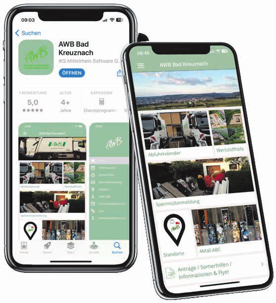 ABFALLWIRTSCHAFTSBETRIEB BAD KREUZNACH: DIE NEUE ABFALL-APP IST DA!