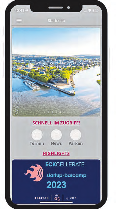 Die Koblenz App: Neues Design und mehr Funktionen